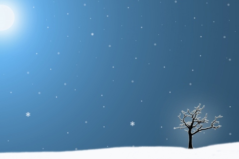 Fondo de pantalla Last Winter Tree 480x320