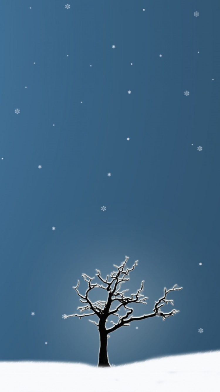 Screenshot №1 pro téma Last Winter Tree 750x1334
