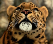 Screenshot №1 pro téma Leopard Art Picture 176x144