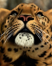 Fondo de pantalla Leopard Art Picture 176x220