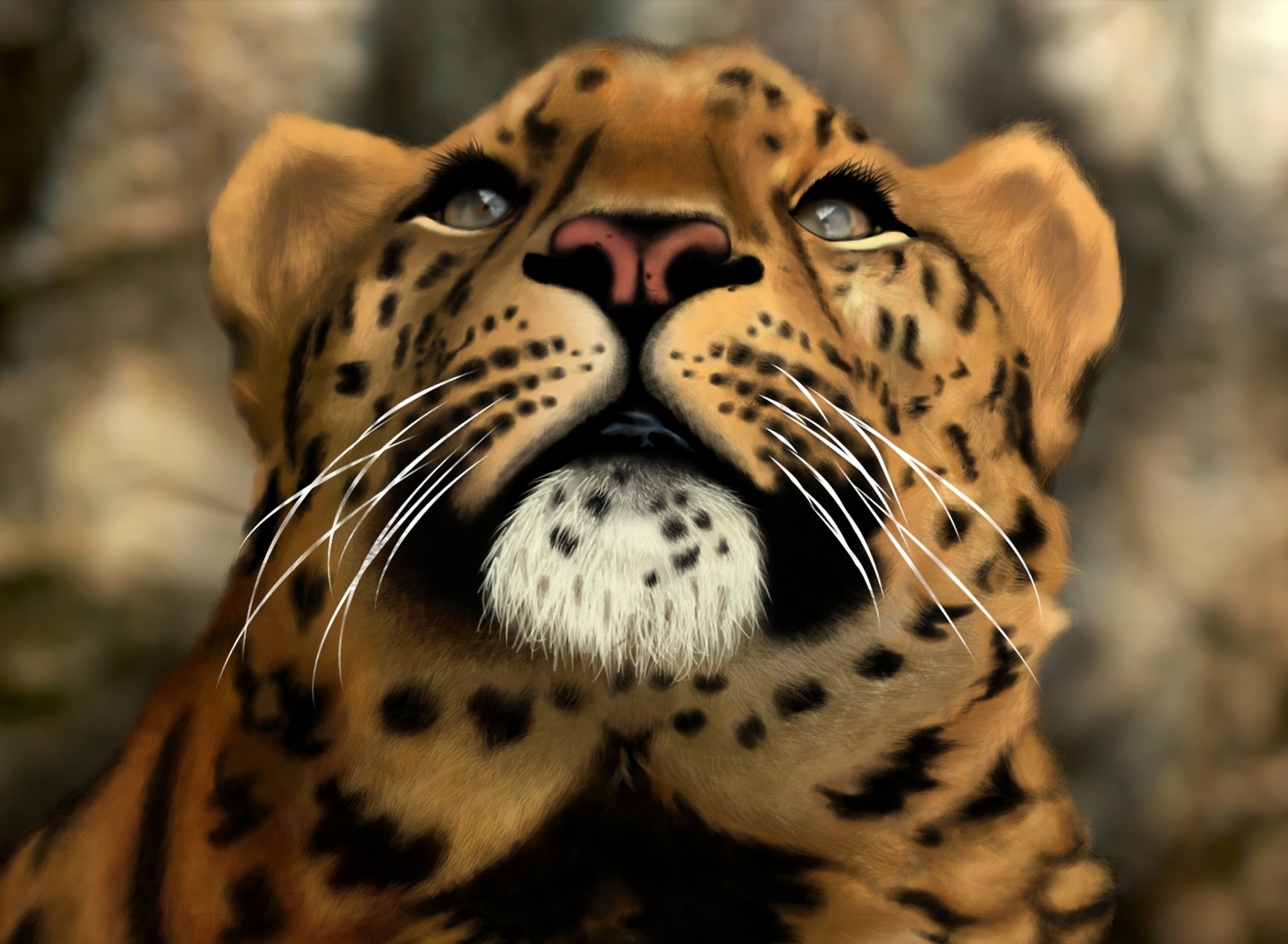 Sfondi Leopard Art Picture 1920x1408
