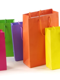 Das Shopping Bags Wallpaper 240x320