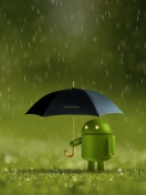 Android Rain wallpaper 132x176