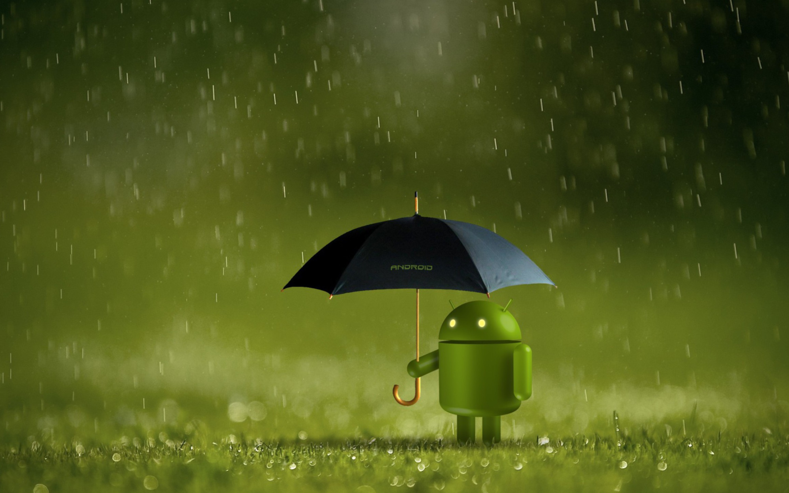 Обои Android Rain 2560x1600