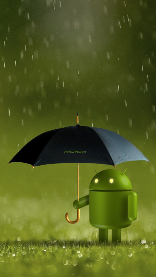 Android Rain wallpaper 640x1136