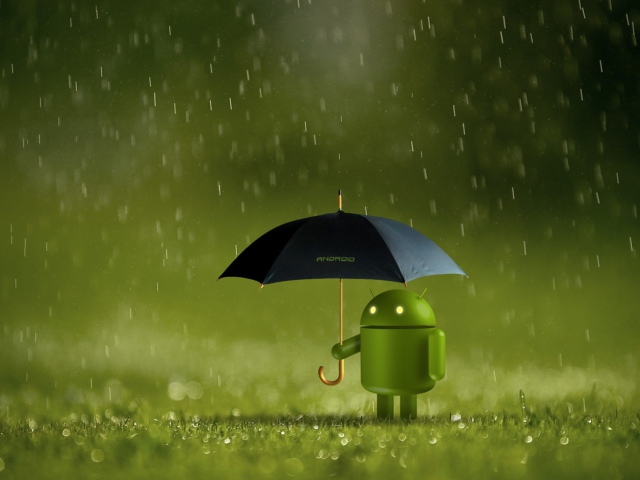 Android Rain wallpaper 640x480