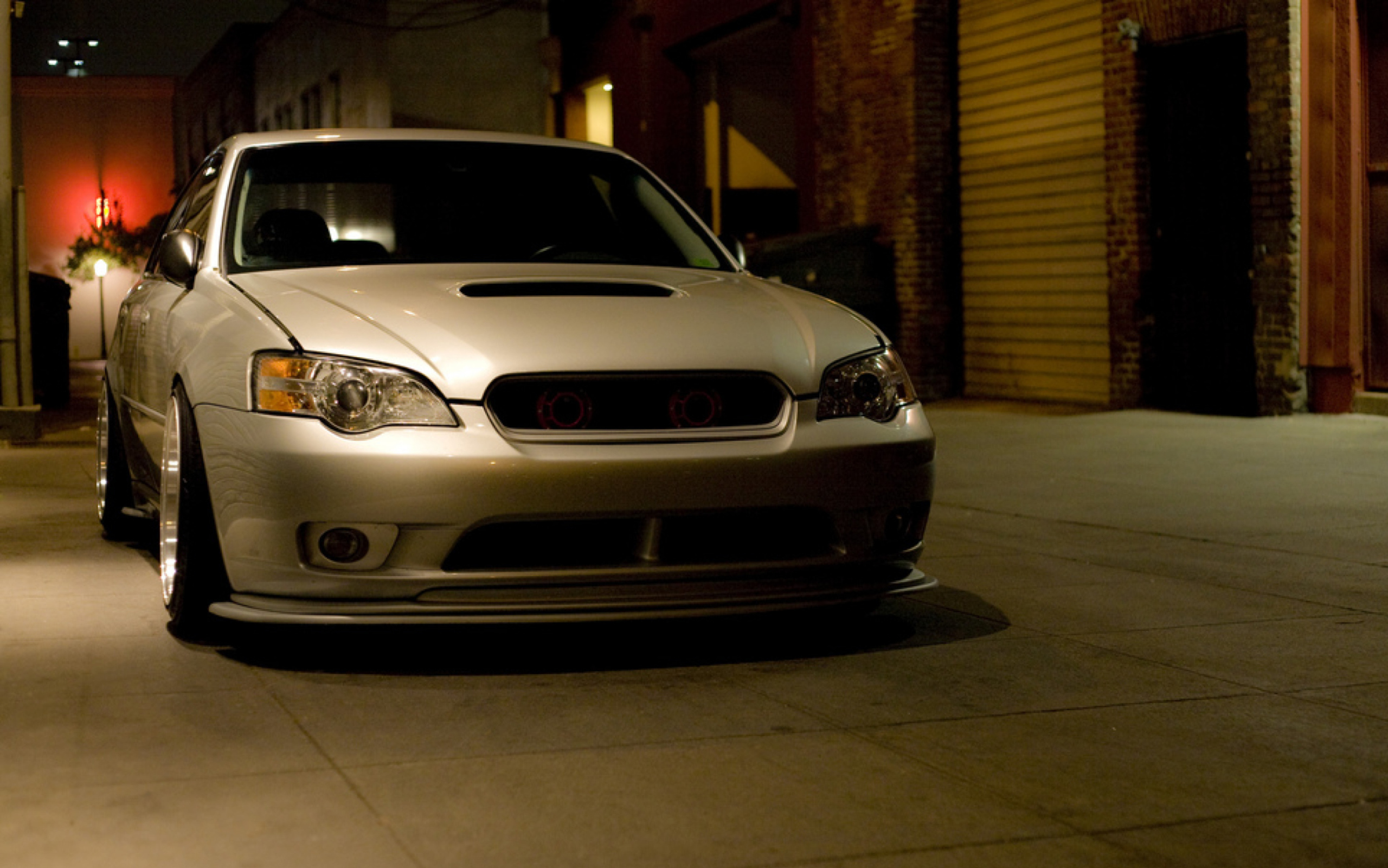 Turbo Subaru Legacy In Garage wallpaper 2560x1600