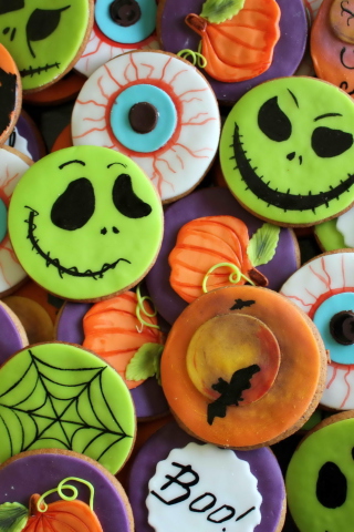 Scary Cookies wallpaper 320x480