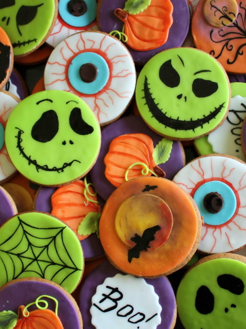 Scary Cookies wallpaper 480x640
