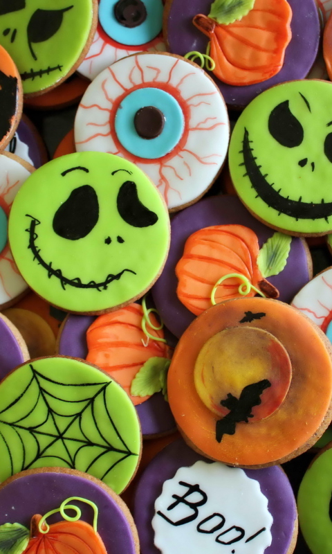 Das Scary Cookies Wallpaper 480x800