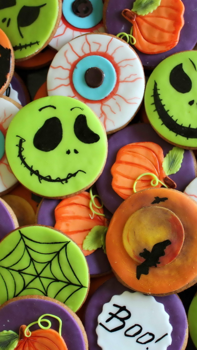 Scary Cookies wallpaper 640x1136