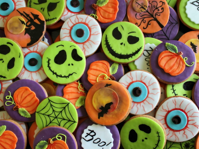 Scary Cookies wallpaper 640x480
