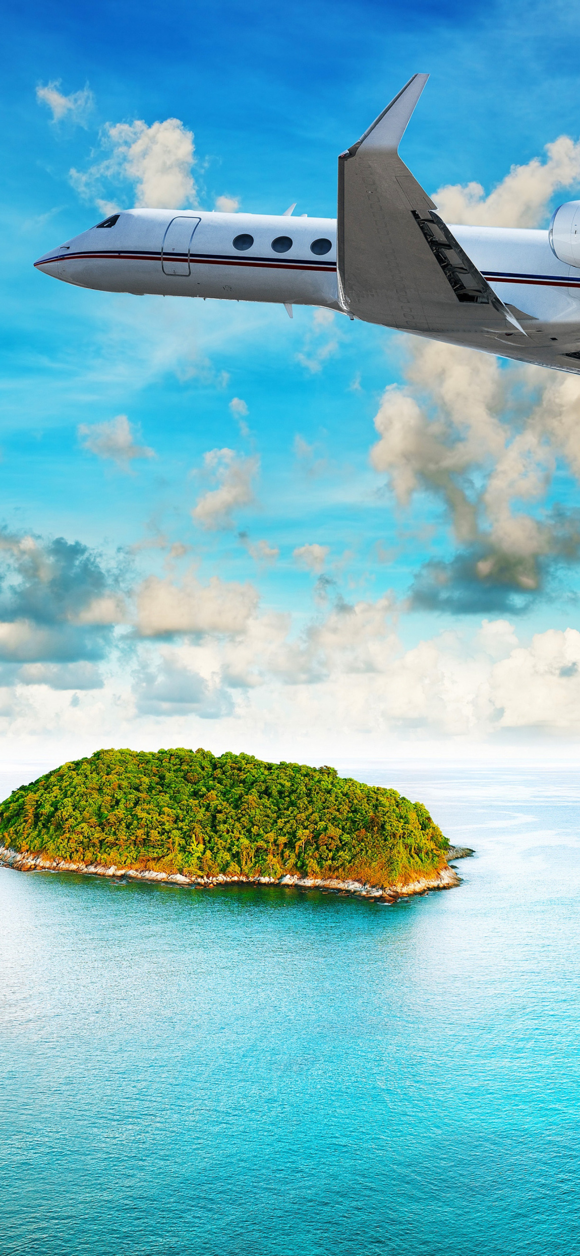 Private Island Luxury Holiday wallpaper 1170x2532