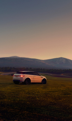 Fondo de pantalla White Range Rover 240x400
