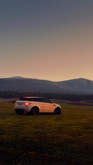 White Range Rover screenshot #1 360x640