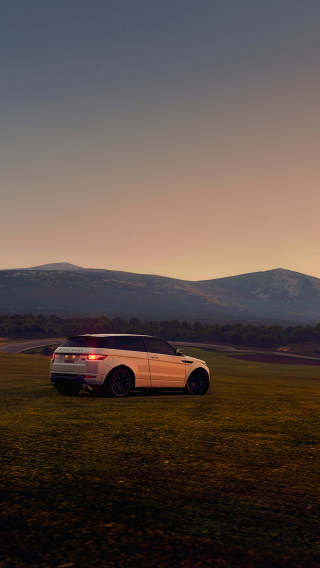 White Range Rover screenshot #1 640x1136