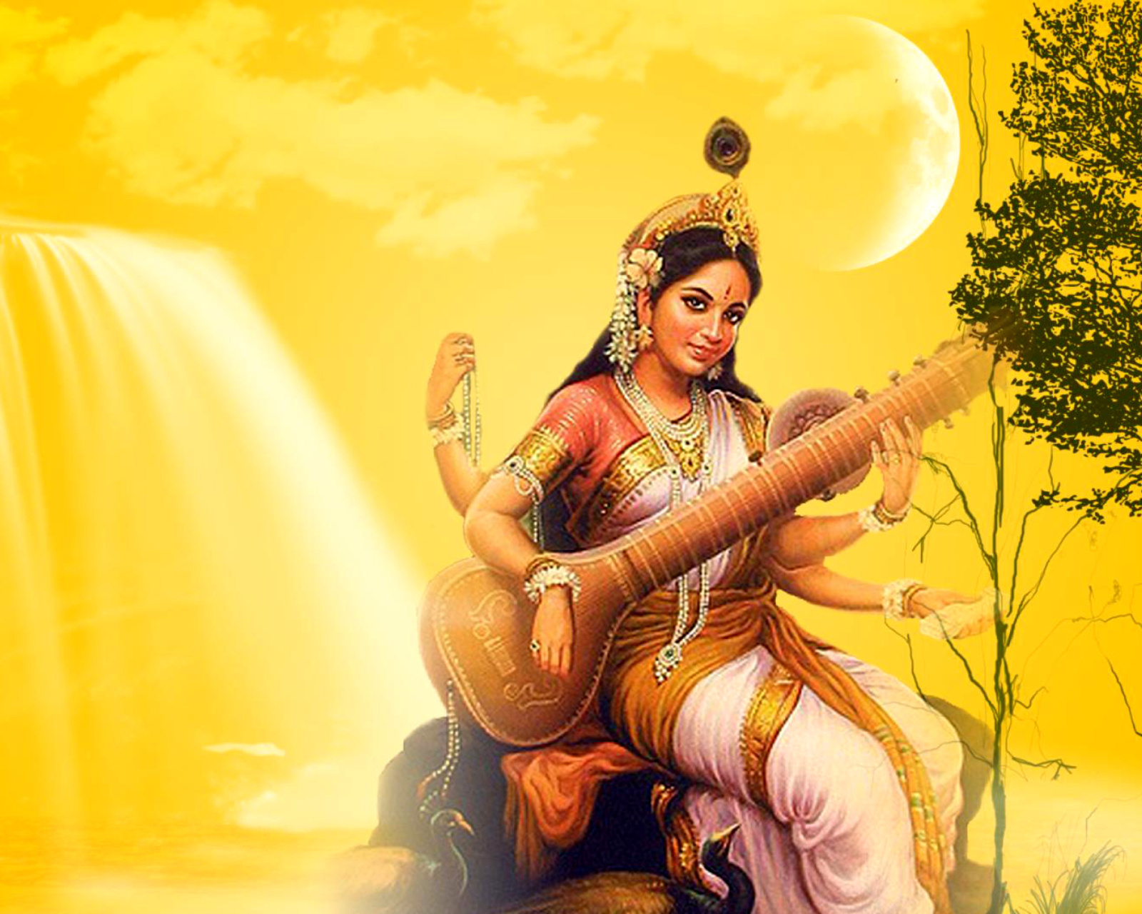 Sfondi Saraswathi God 1600x1280