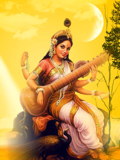 Fondo de pantalla Saraswathi God 240x320