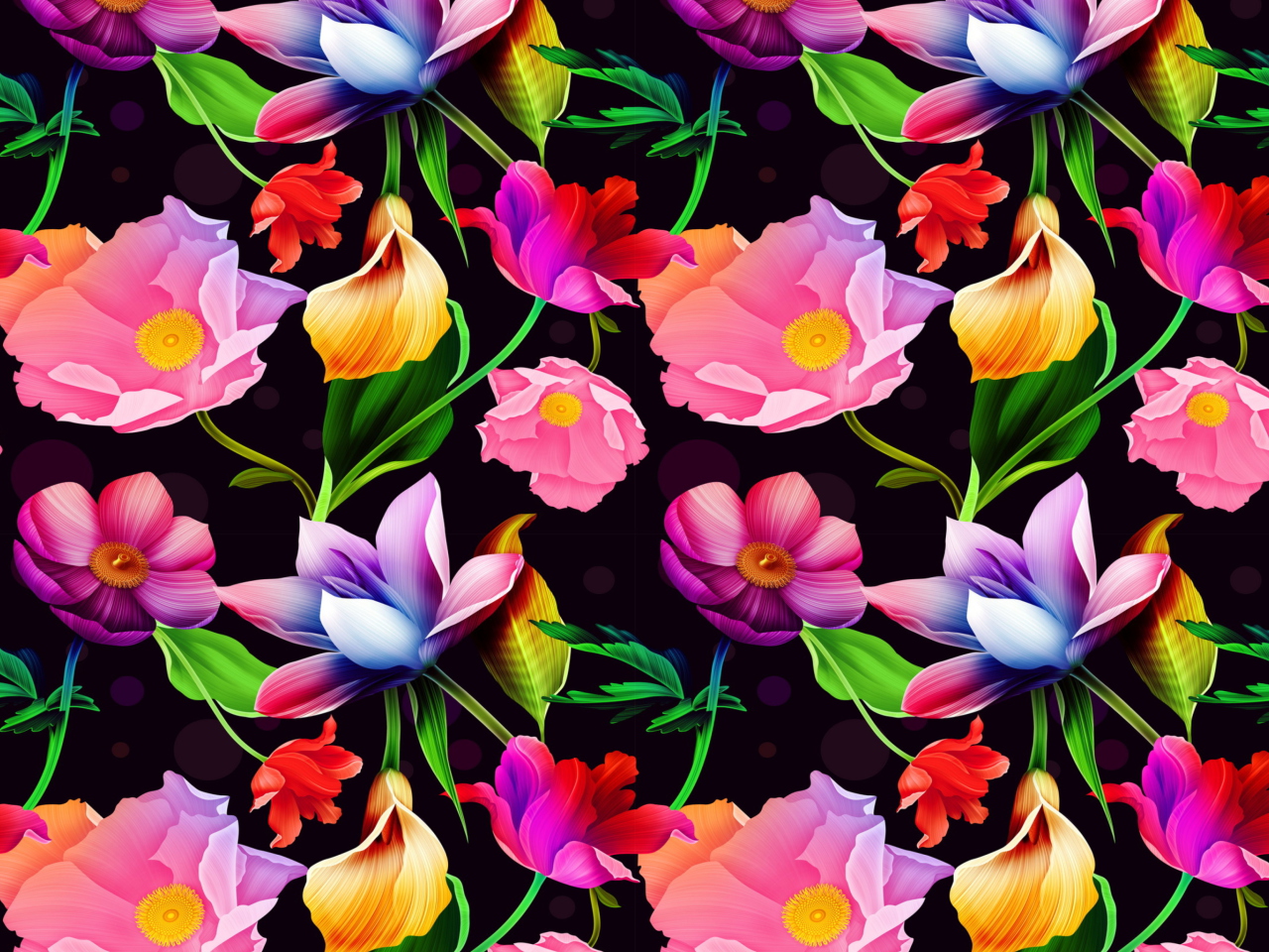 Colorful Flowers wallpaper 1280x960