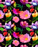 Fondo de pantalla Colorful Flowers 128x160