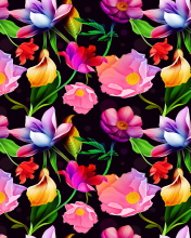 Colorful Flowers wallpaper 176x220