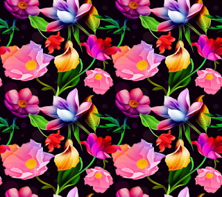 Kostenloses Colorful Flowers Wallpaper für Nokia 8800