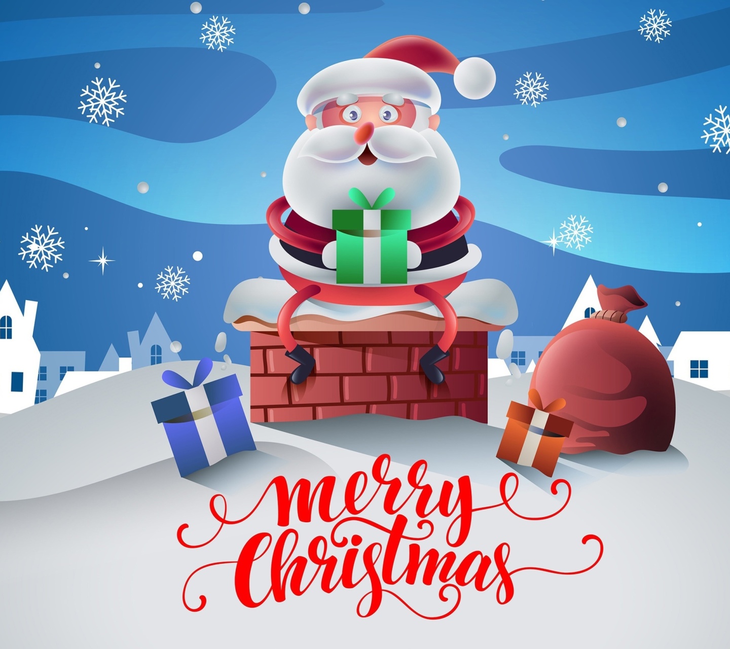 Fondo de pantalla Santas Christmas Song 1440x1280
