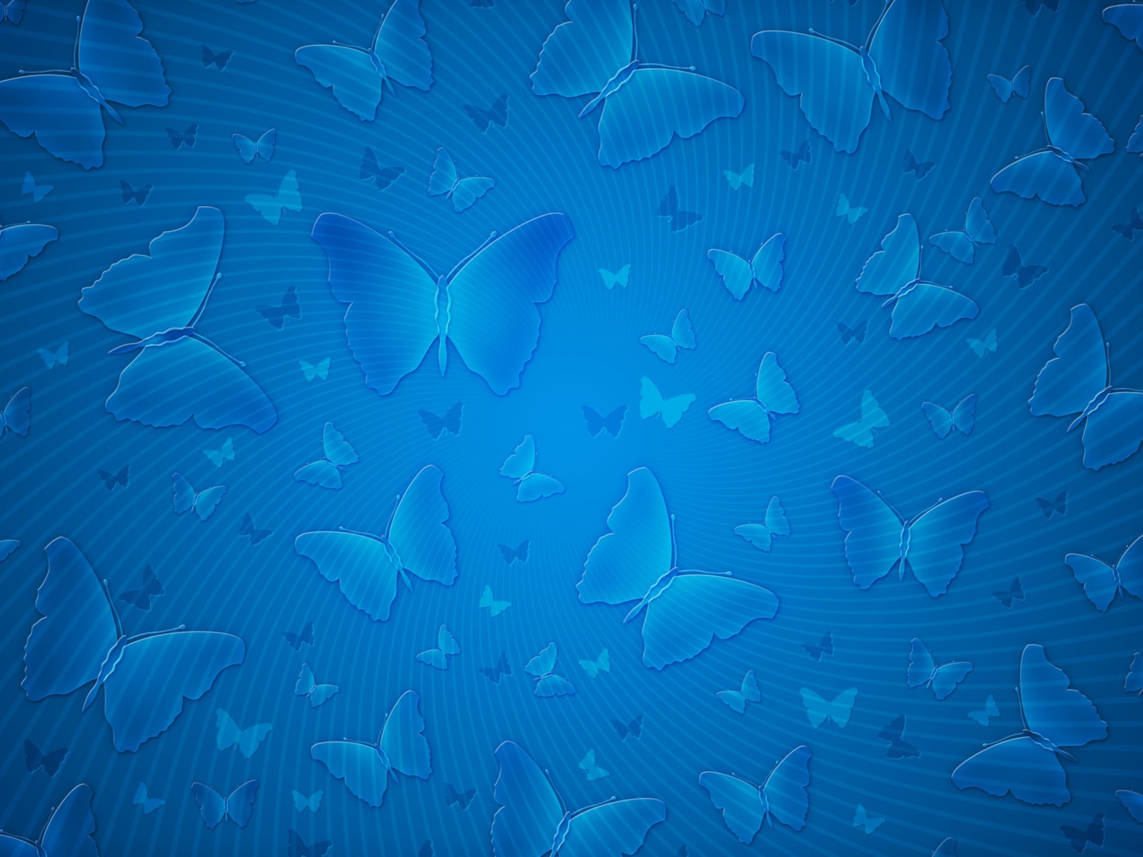 Blue Butterflies wallpaper 1600x1200