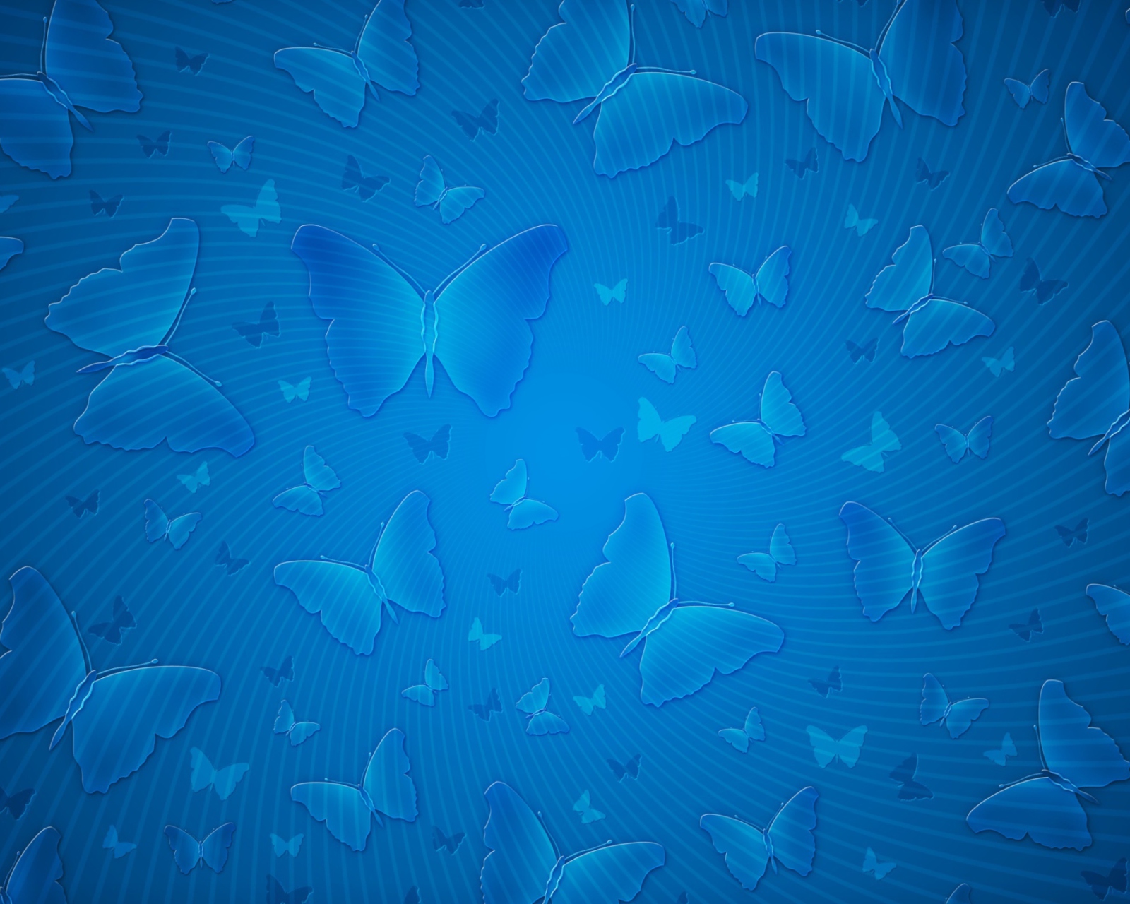 Das Blue Butterflies Wallpaper 1600x1280