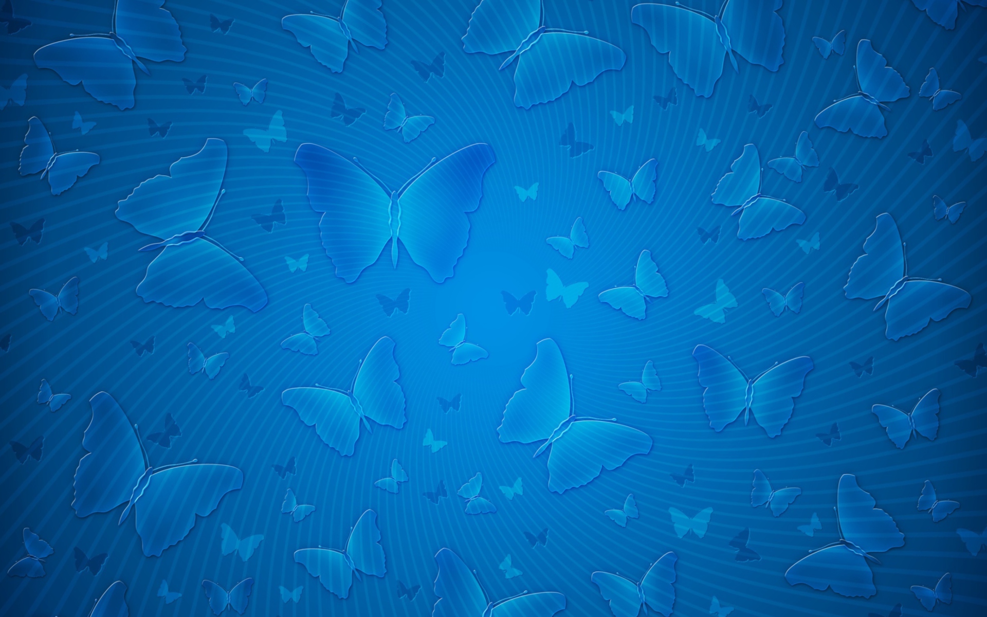 Screenshot №1 pro téma Blue Butterflies 1920x1200