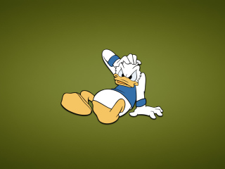 Funny Donald Duck wallpaper 320x240