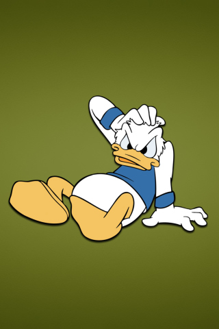 Funny Donald Duck wallpaper 320x480
