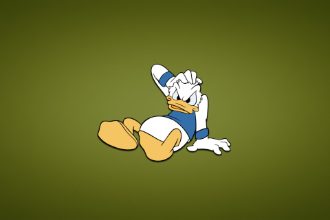Обои Funny Donald Duck 480x320