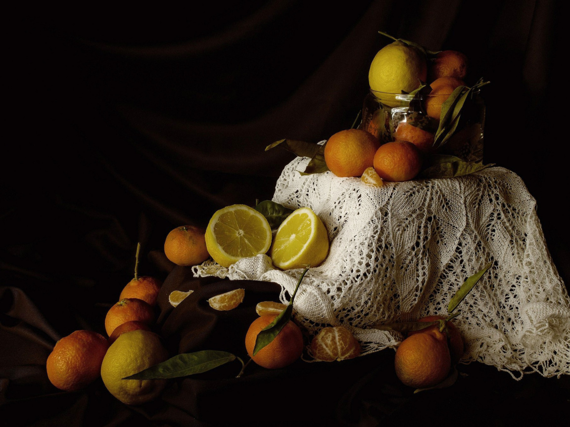 Fondo de pantalla Still Life with Fruit 1152x864