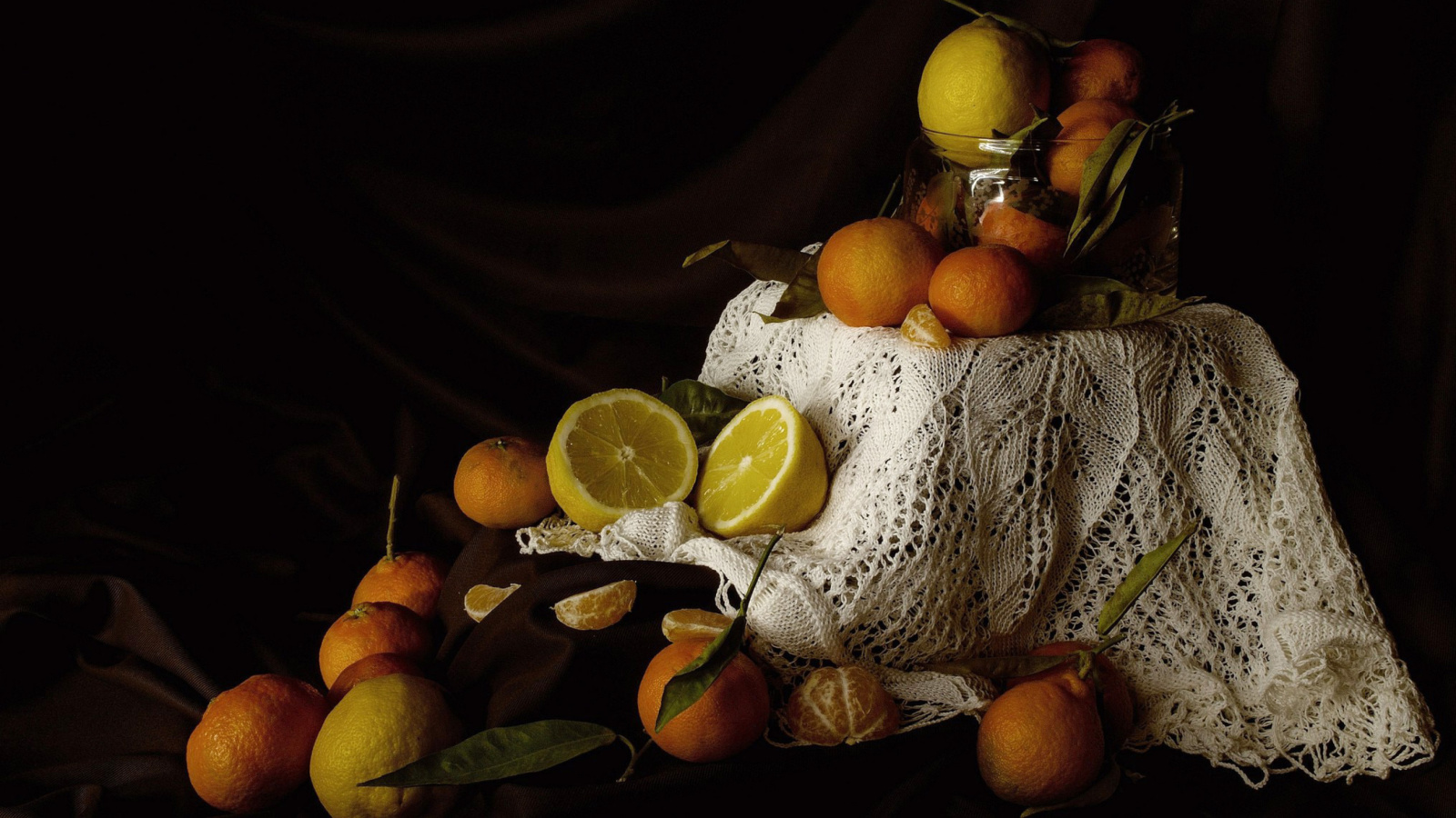 Das Still Life with Fruit Wallpaper 1600x900