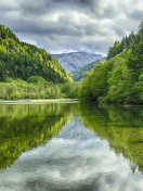 Fondo de pantalla Shine on Green Lake, Austria 132x176