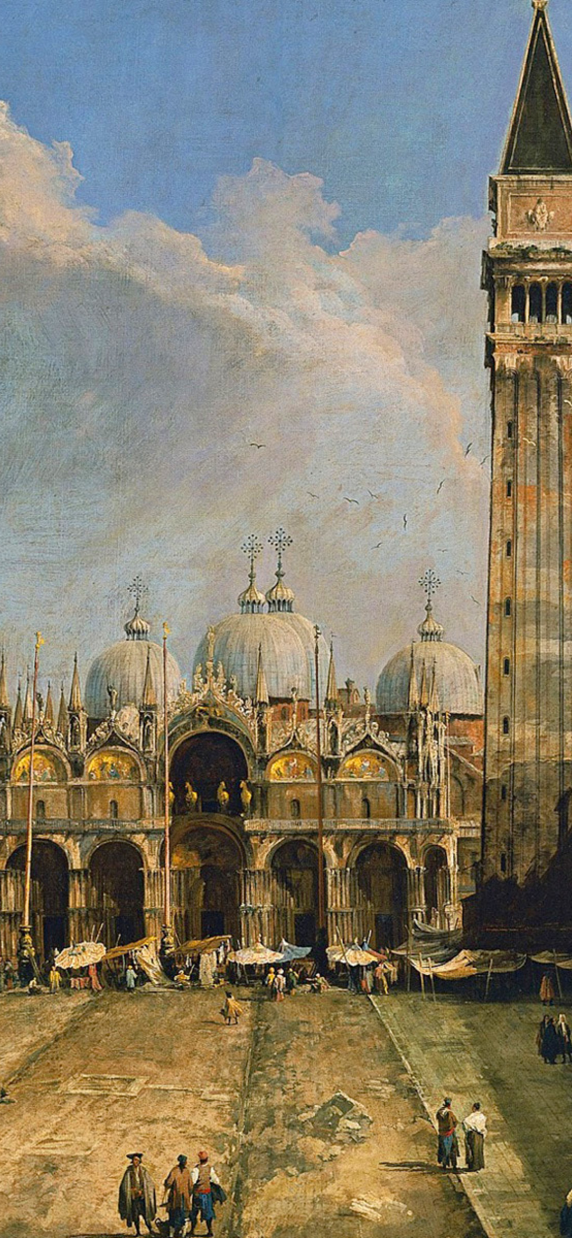 Piazza San Marco in Venice Postcard wallpaper 1170x2532
