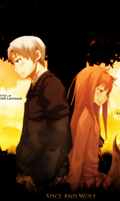 Spice And Wolf wallpaper 240x400