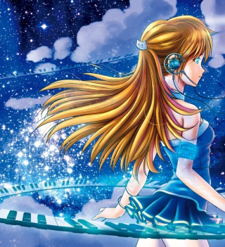 Girl In Headphones - Fondos de pantalla gratis para Nokia 8800