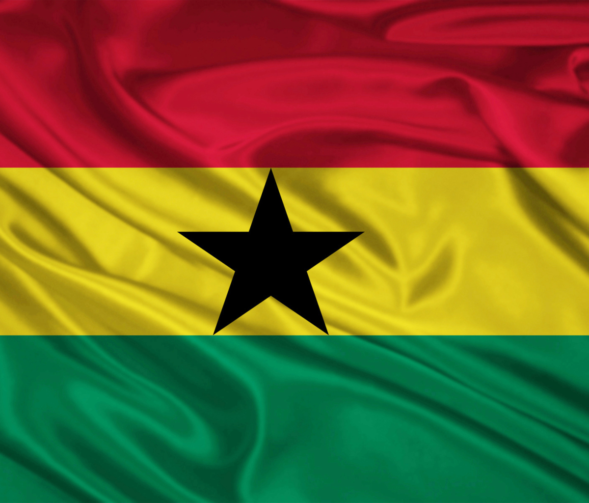 Das Ghana Flag Wallpaper 1200x1024