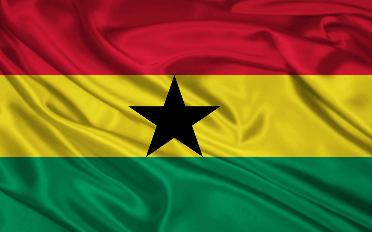 Das Ghana Flag Wallpaper 1280x800