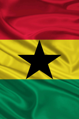 Das Ghana Flag Wallpaper 320x480