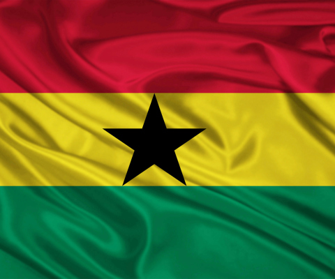 Обои Ghana Flag 480x400