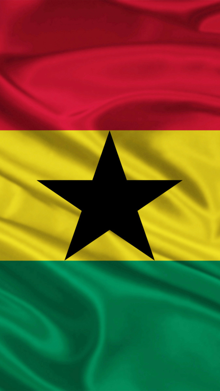 Das Ghana Flag Wallpaper 750x1334
