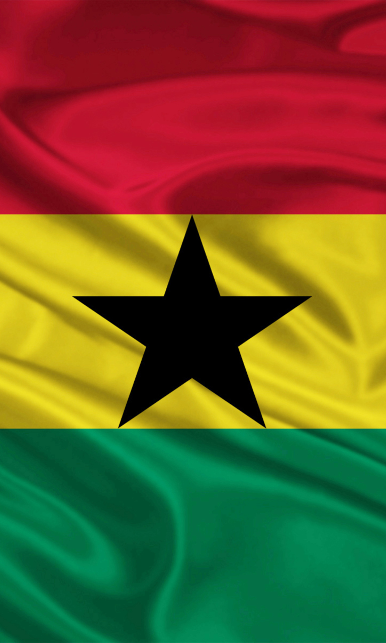 Обои Ghana Flag 768x1280