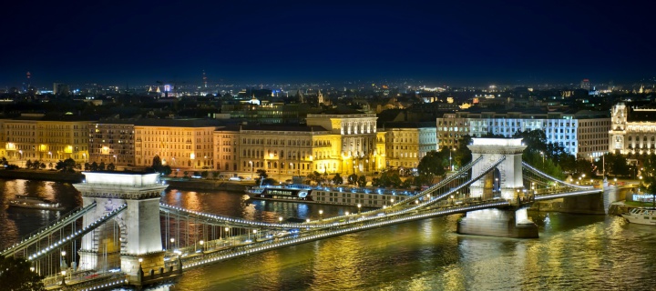 Sfondi Budapest Danube Bridge 720x320