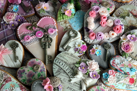 French Vintage Style Cookies screenshot #1 480x320