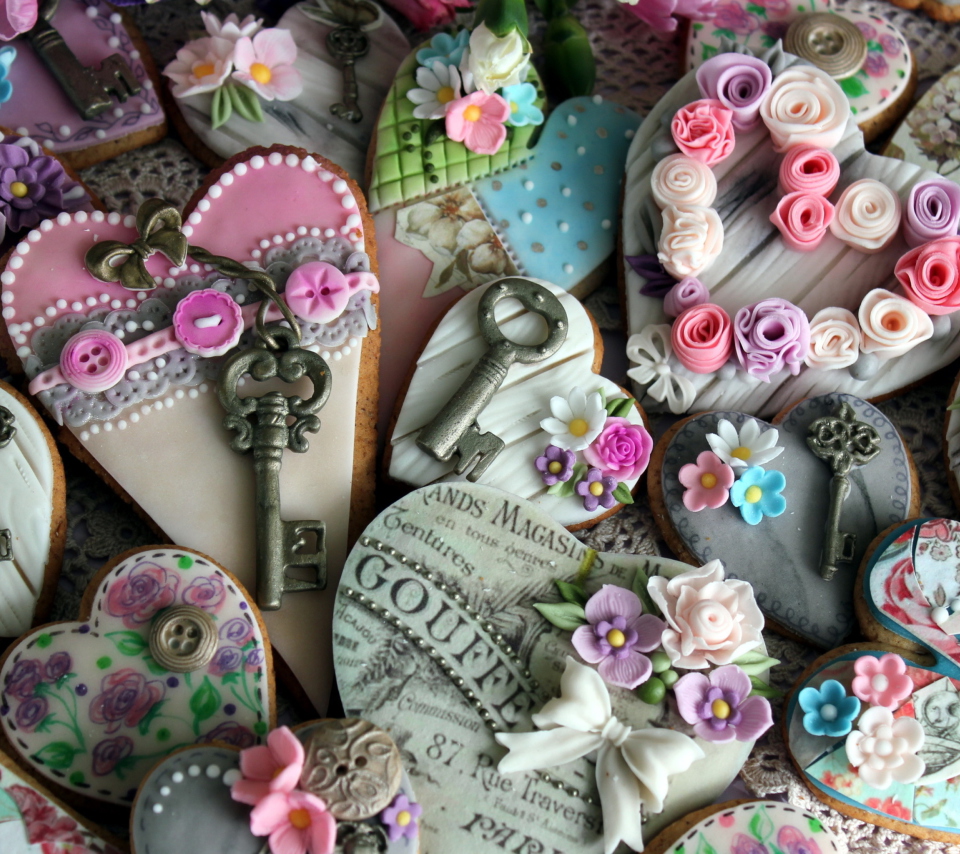 French Vintage Style Cookies screenshot #1 960x854