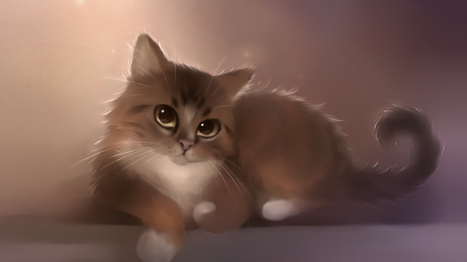 Sfondi Good Kitty Painting 1600x900