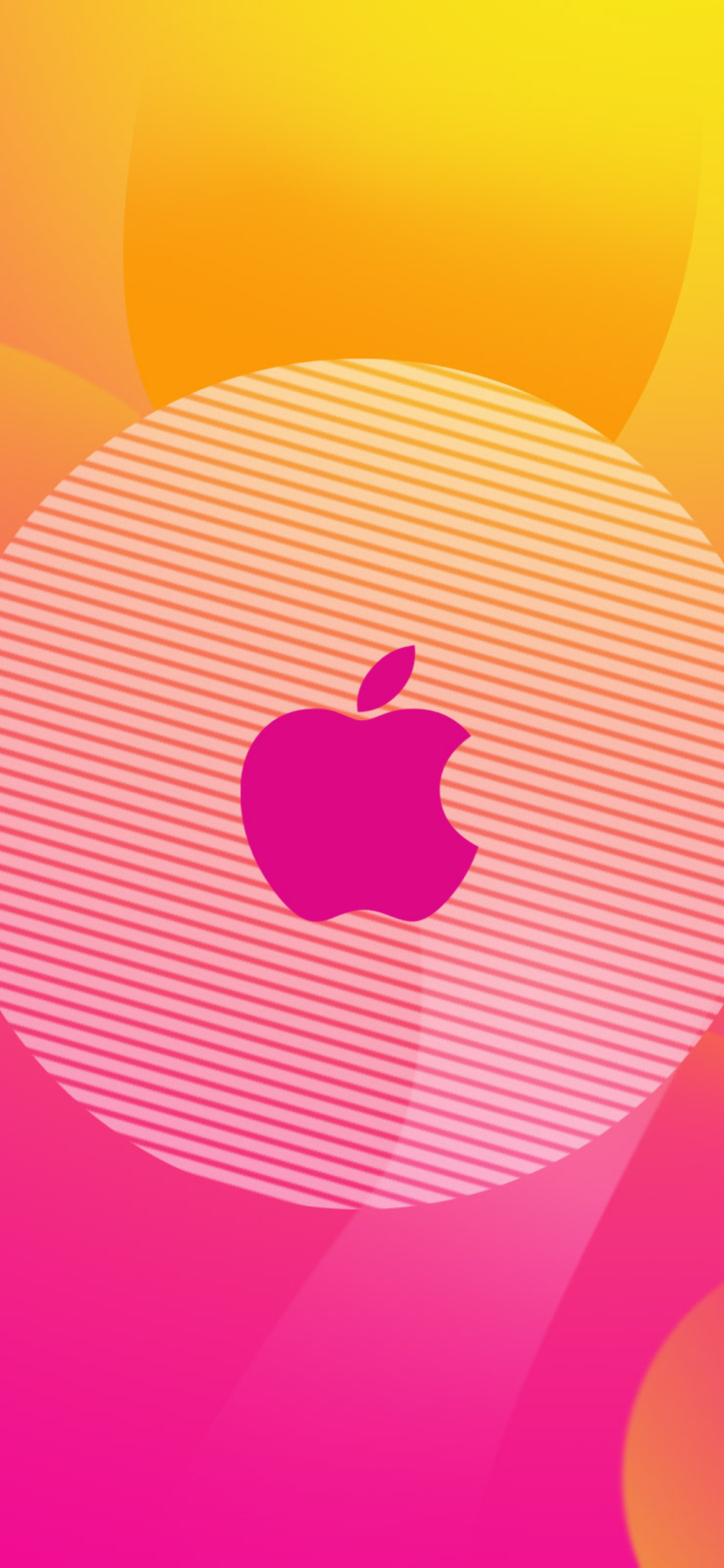 Обои Pinky Apple Logo 1170x2532